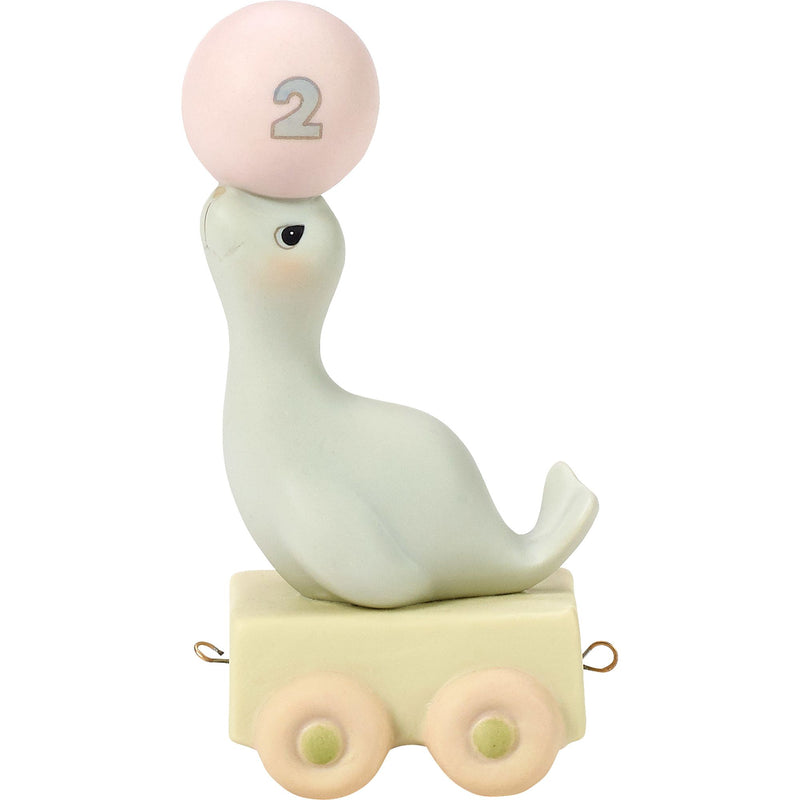 Bday Train Seal Age 2 Figurine