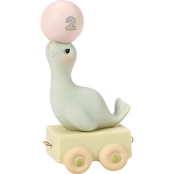 Bday Train Seal Age 2 Figurine