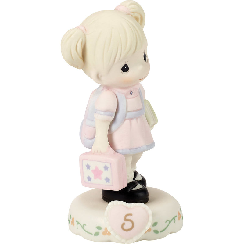 Girl With Books Age 5 Figurine