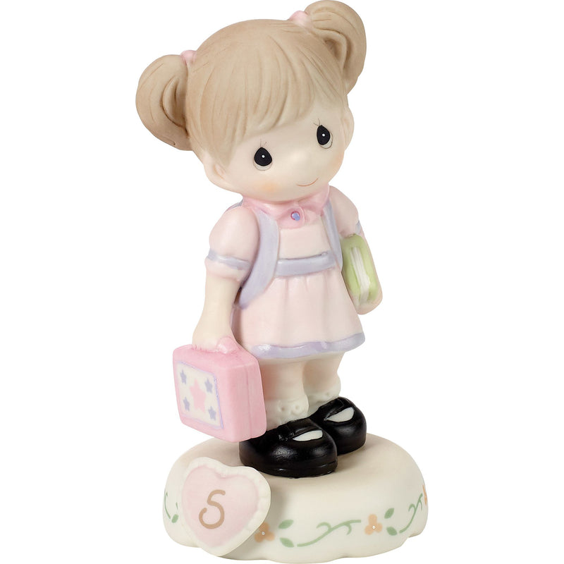 Girl With Books Age 5 Figurine
