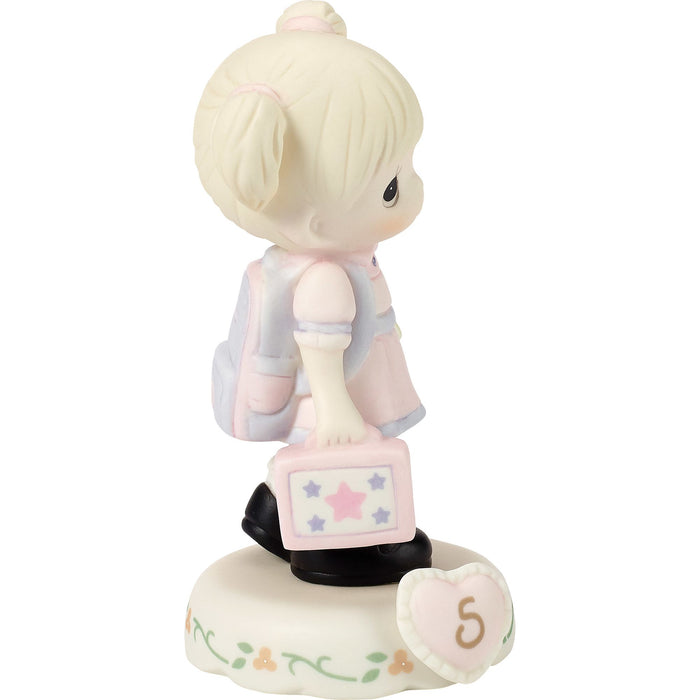 Girl With Books Age 5 Figurine