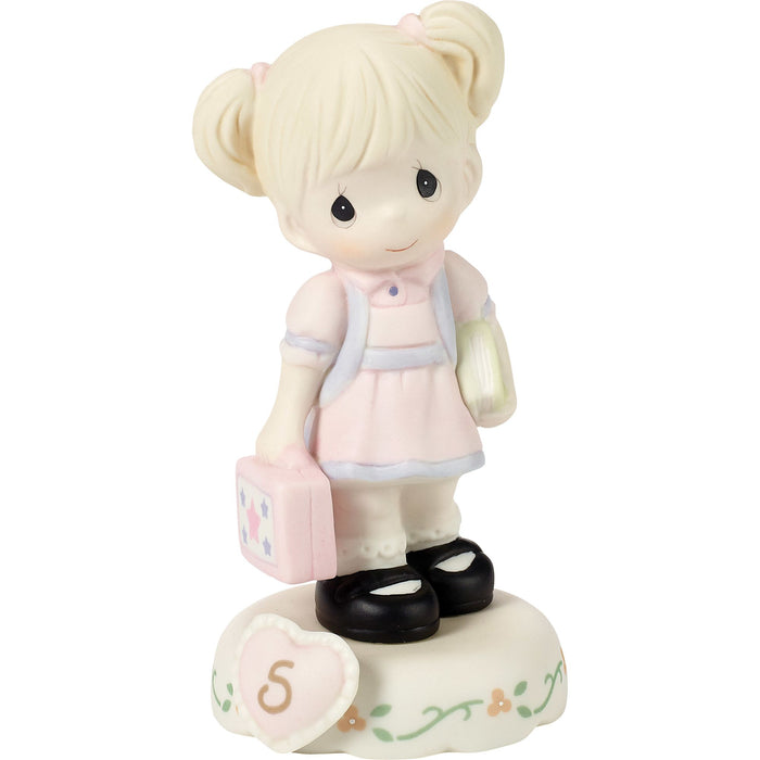 Girl With Books Age 5 Figurine