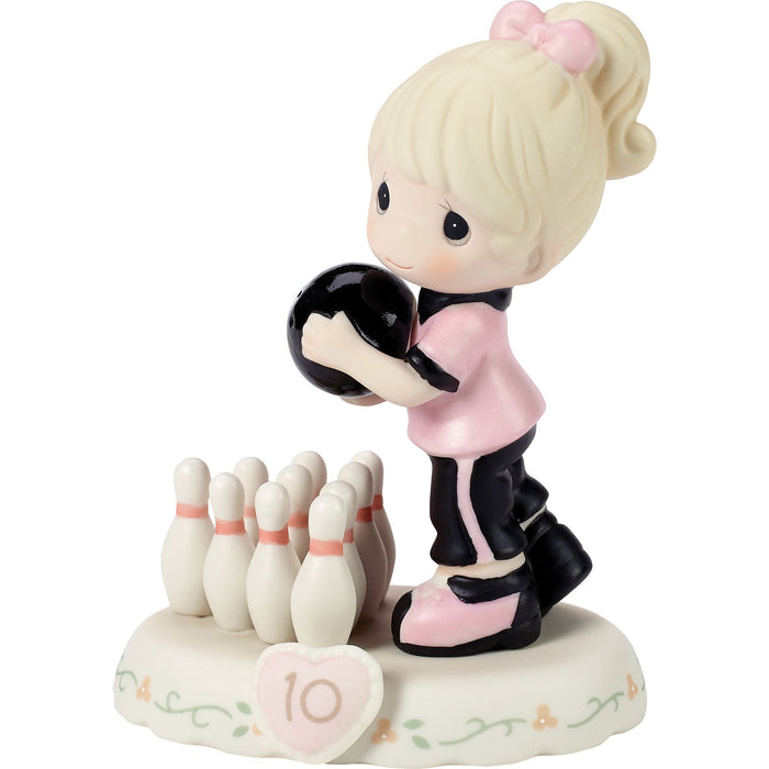 Girl Bowling Age 10 Figurine