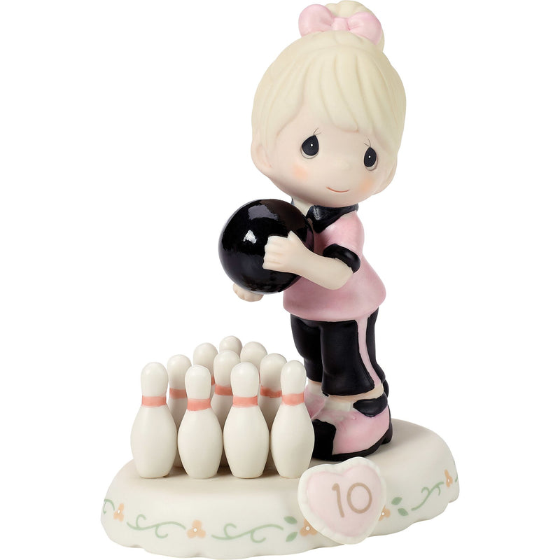 Girl Bowling Age 10 Figurine