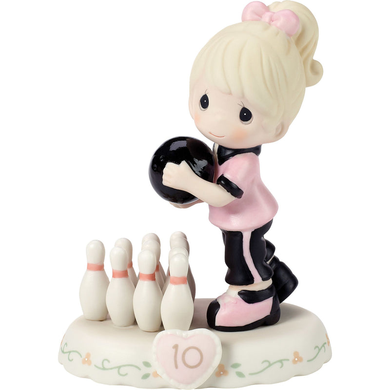 Girl Bowling Age 10 Figurine