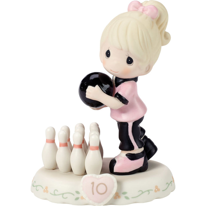 Girl Bowling Age 10 Figurine