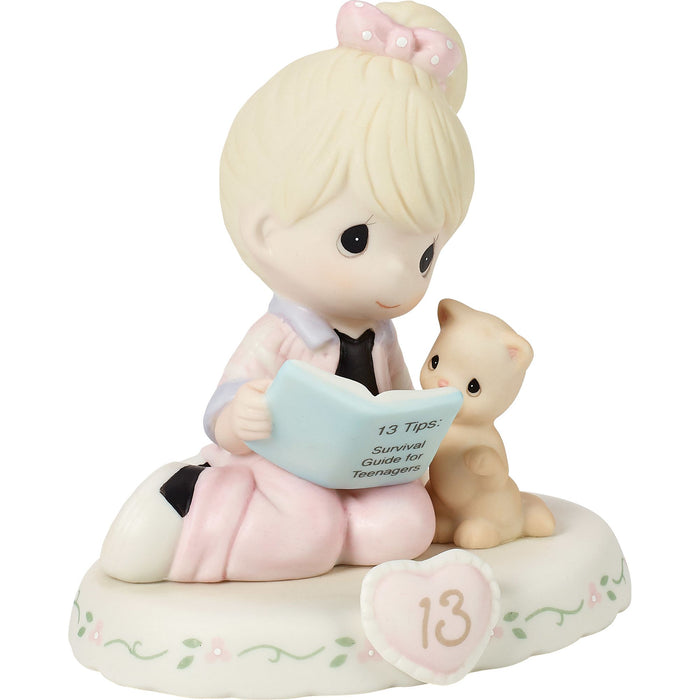 Girl Book w Kitten 13 Fig