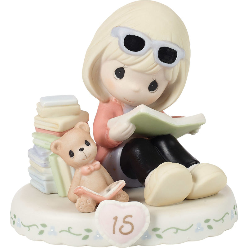 Girl w Books Age 15 Figurine