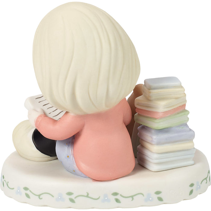 Girl w Books Age 15 Figurine