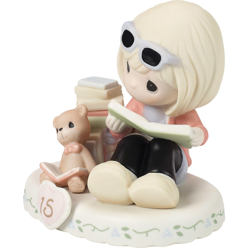 Girl w Books Age 15 Figurine