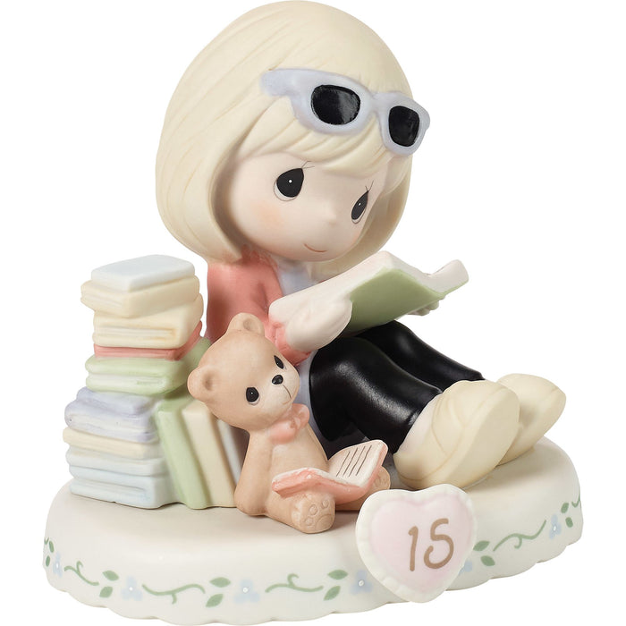 Girl w Books Age 15 Figurine
