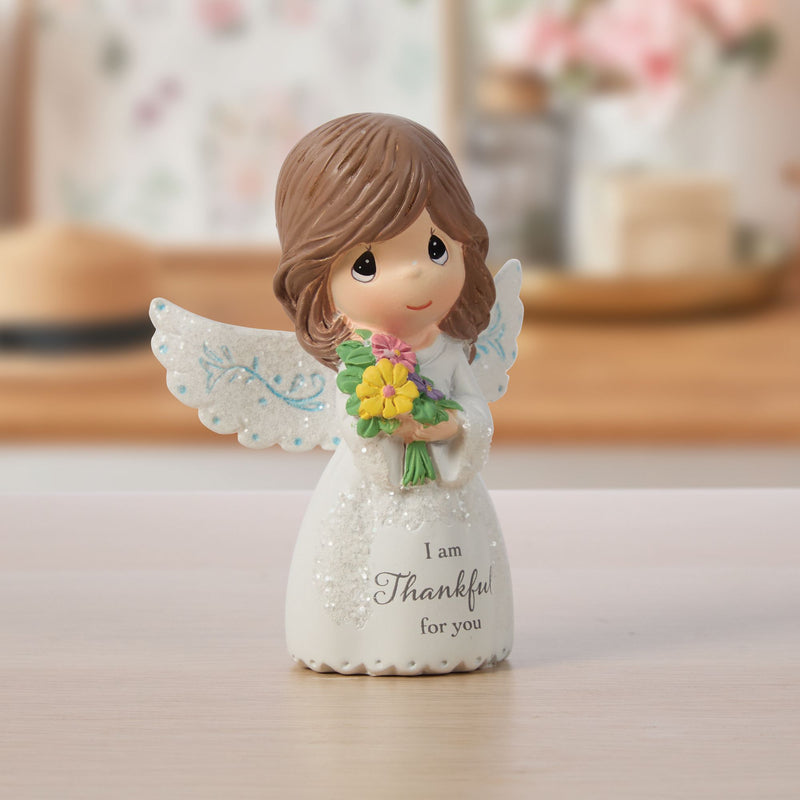 Mini Angel Holding Flowers Fig