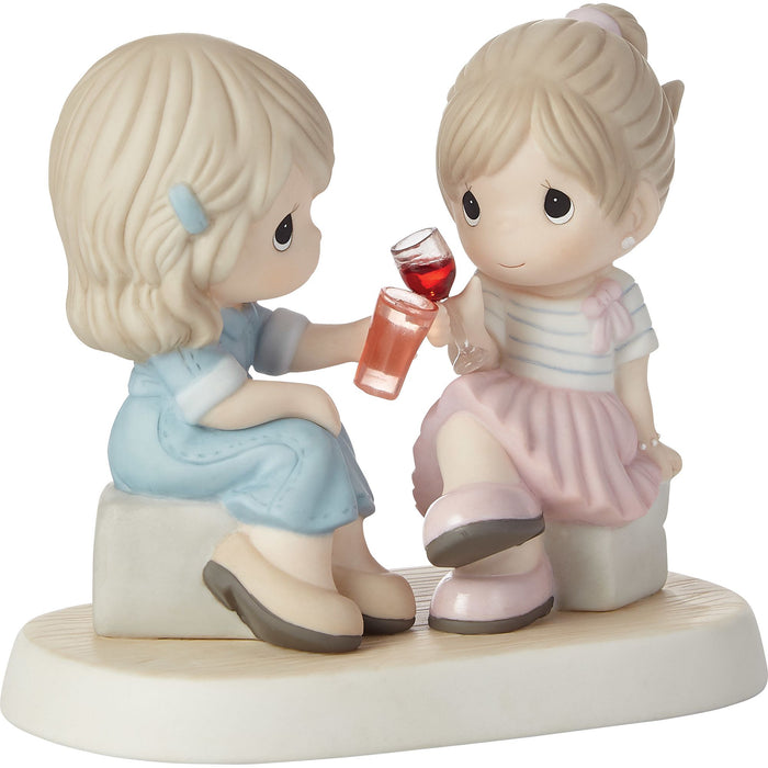 Two Friends Toasting Figurine