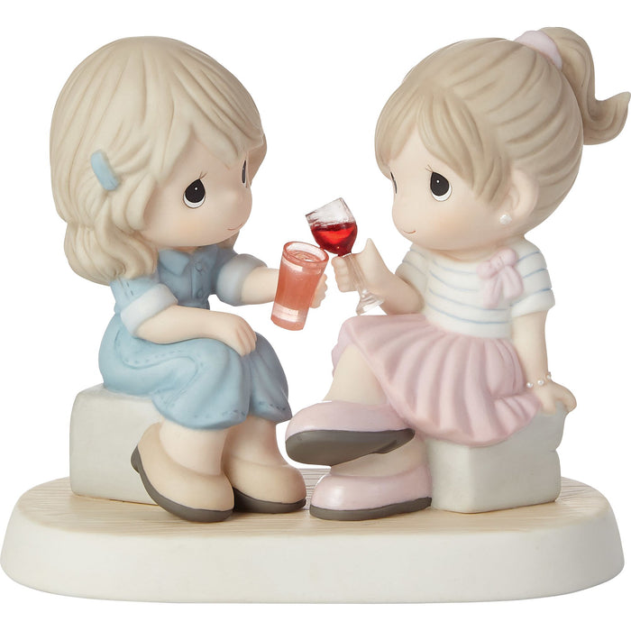 Two Friends Toasting Figurine
