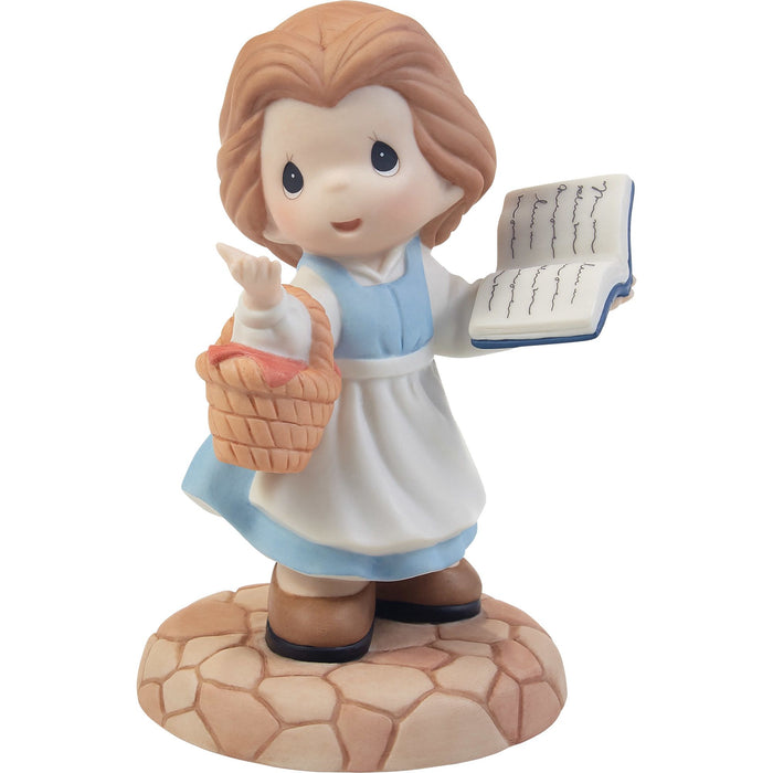 Belle In Blue Dress w Book Fig