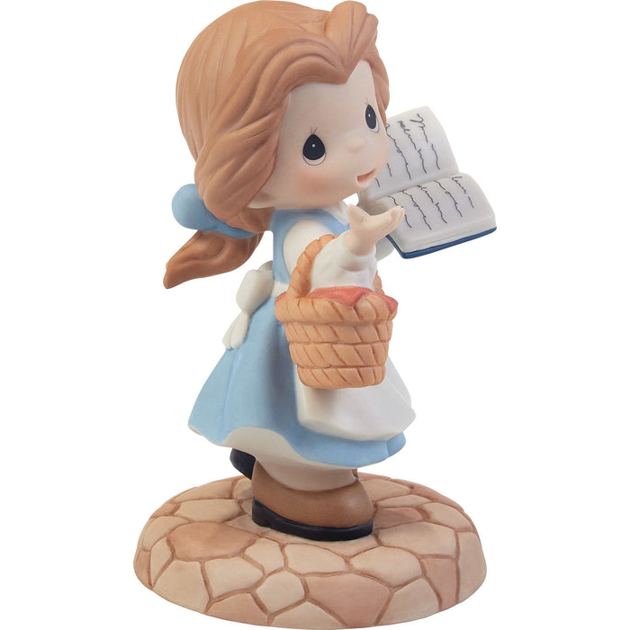 Belle In Blue Dress w Book Fig