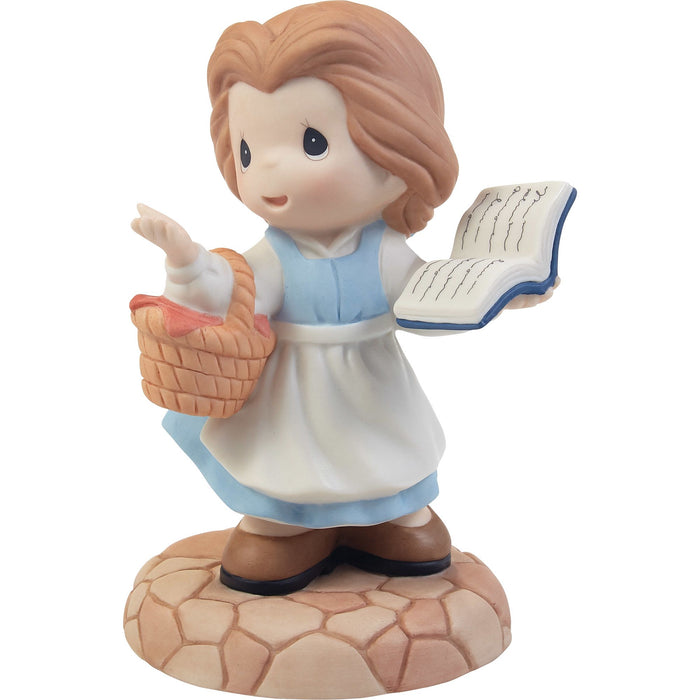 Belle In Blue Dress w Book Fig