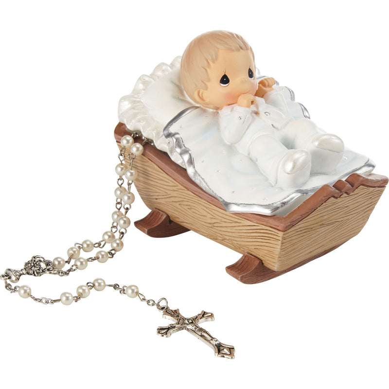 Baby Baptism Bx w White Rosary
