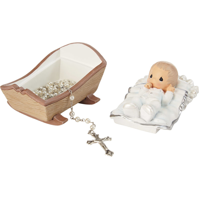 Baby Baptism Bx w White Rosary