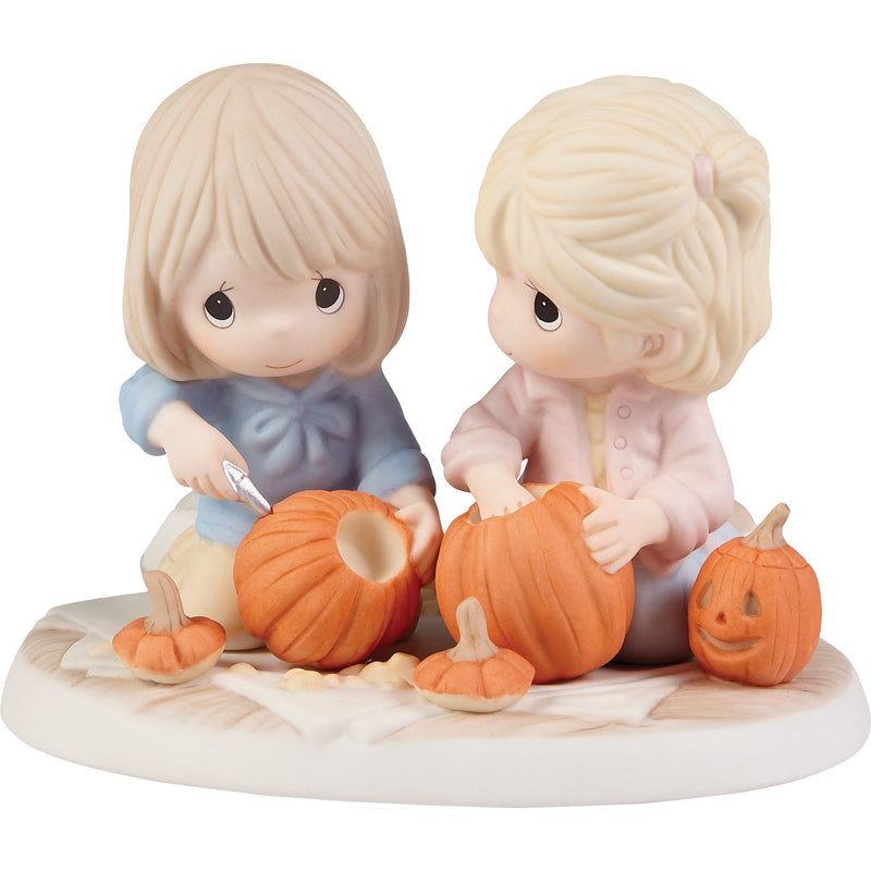 2 Friends Carving Pumpkins Fig
