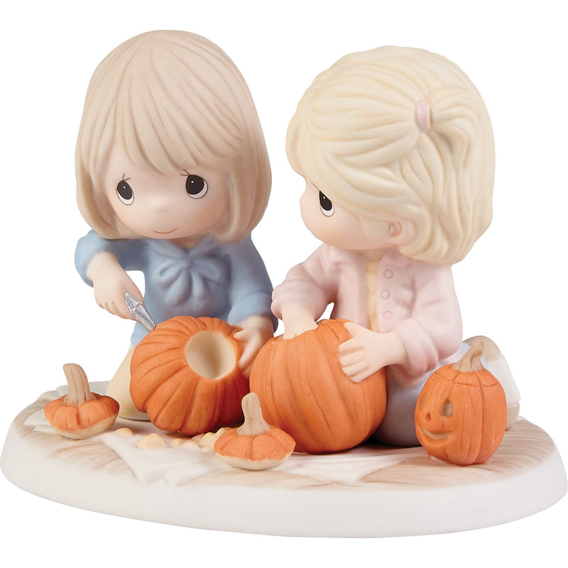 2 Friends Carving Pumpkins Fig