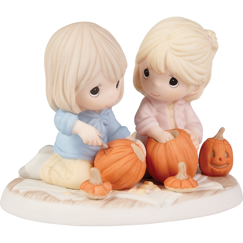 2 Friends Carving Pumpkins Fig