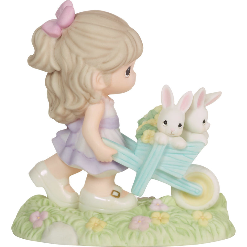 Girl w Wheel Barrow Bunny Fig