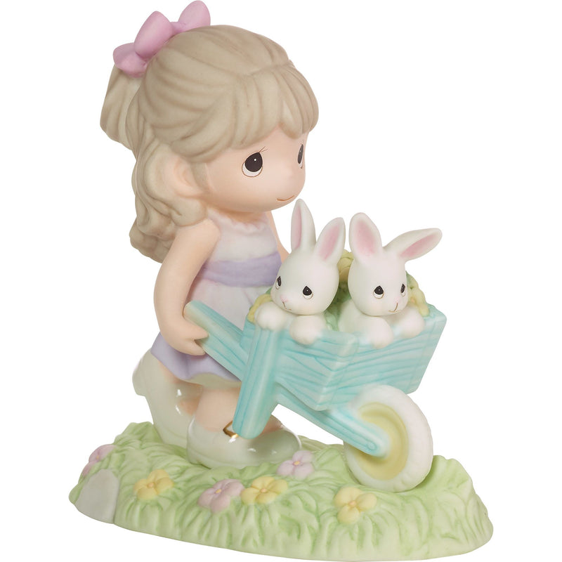 Girl w Wheel Barrow Bunny Fig