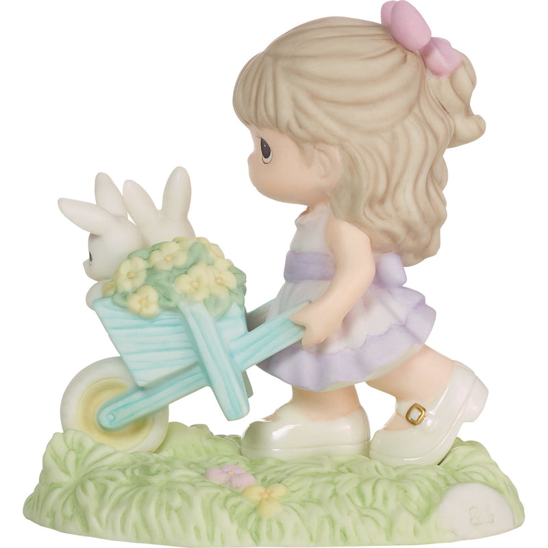 Girl w Wheel Barrow Bunny Fig