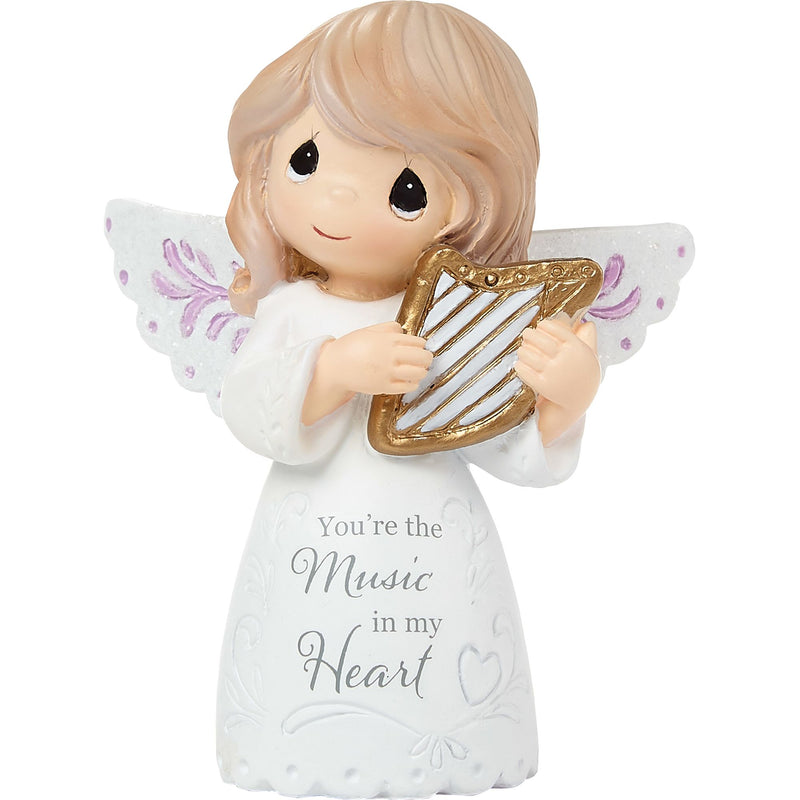 Angel With Harp Mini Figurine