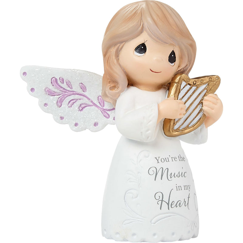 Angel With Harp Mini Figurine