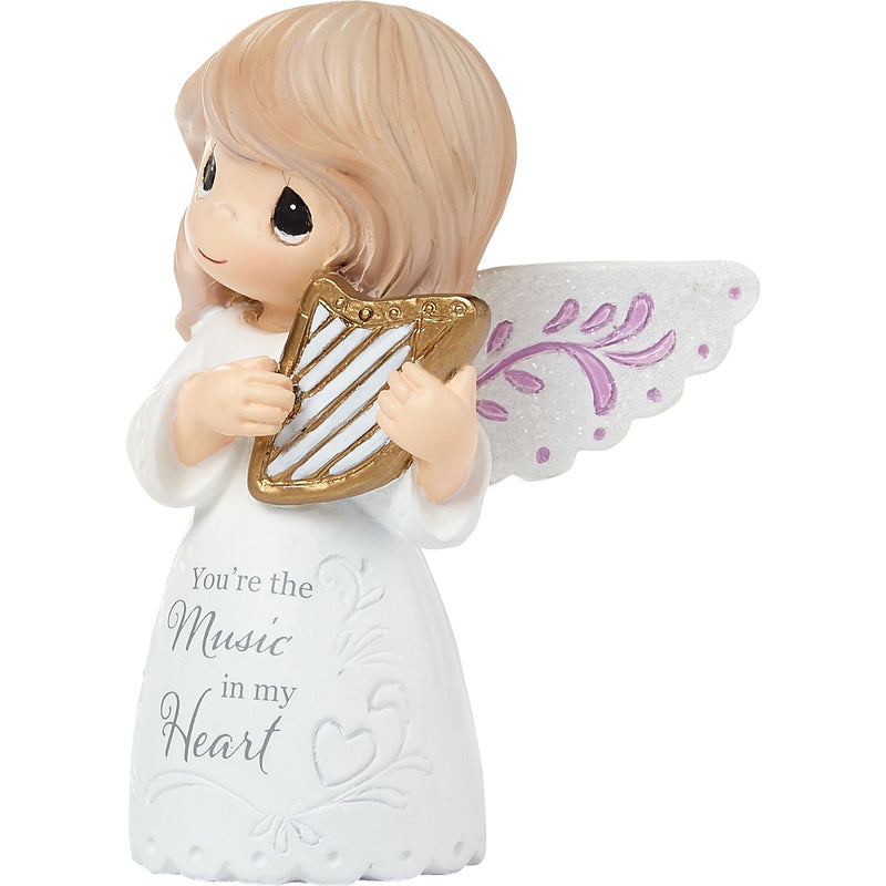 Angel With Harp Mini Figurine