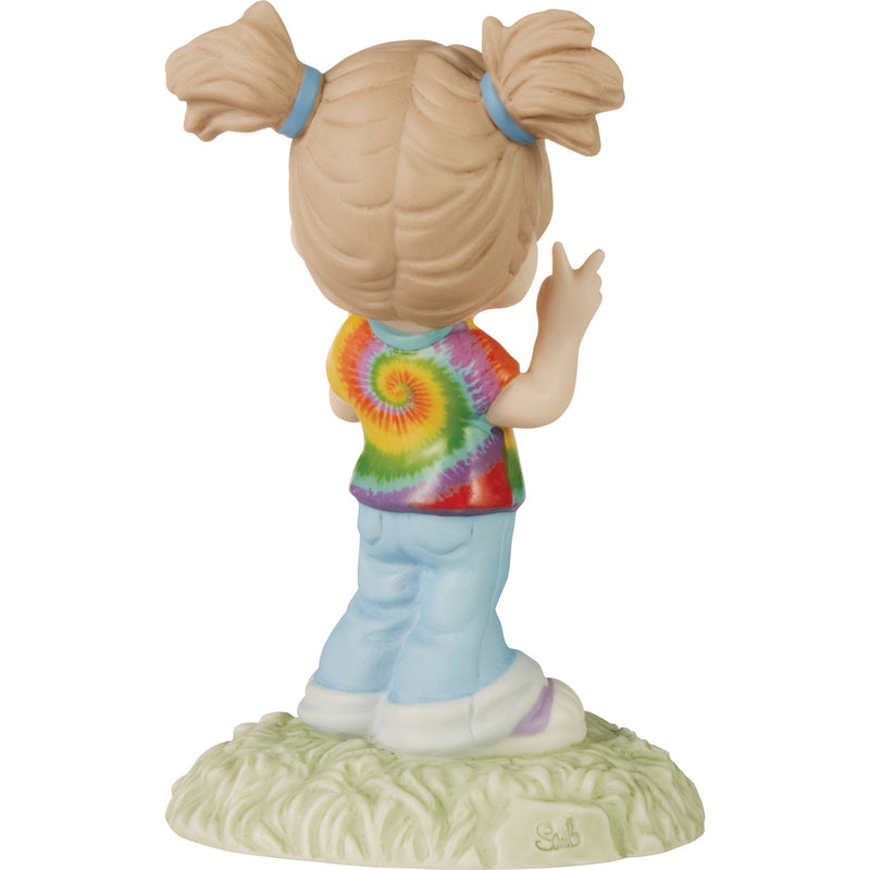 Peace and Love Girl Figurine