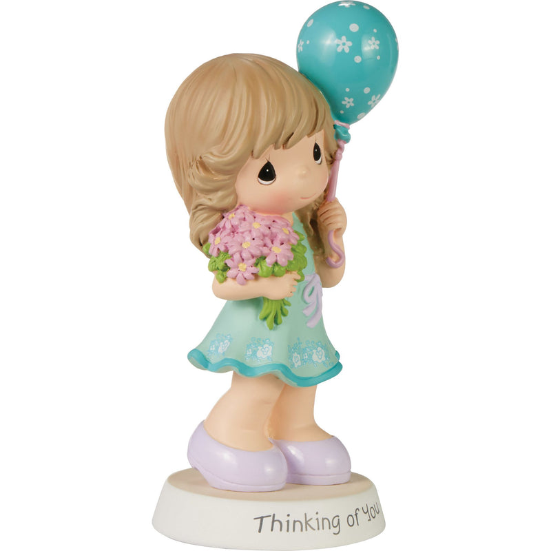 Girl w Balloon and Flowers Fig