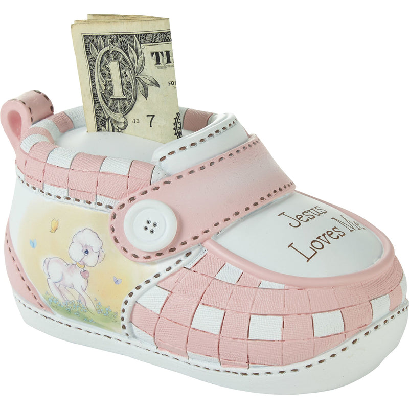 Jesus Loves Me Pink Bank