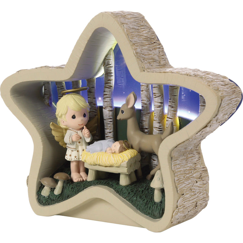 Angel Praying Jesus LED Fig