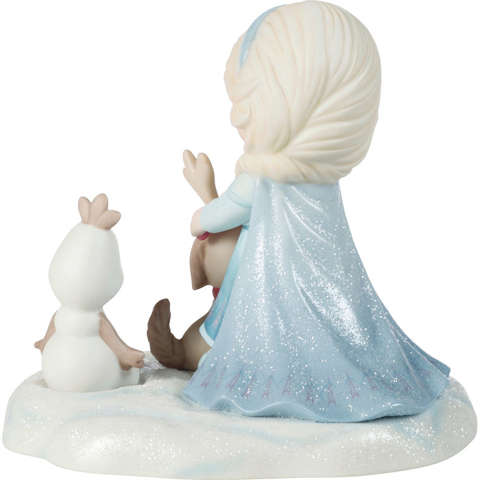 Girl as Elsa & Dog As Sven Fig