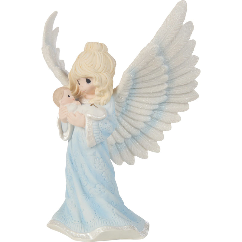 Baptism Angel Holding Baby Fig