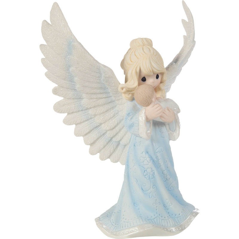 Baptism Angel Holding Baby Fig