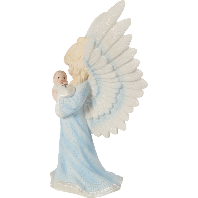 Baptism Angel Holding Baby Fig