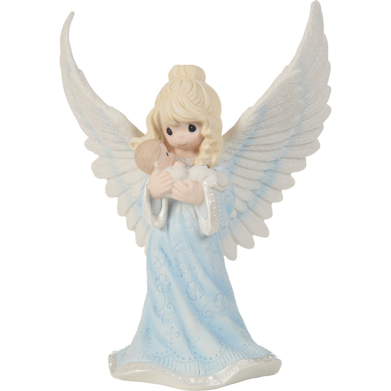 Baptism Angel Holding Baby Fig
