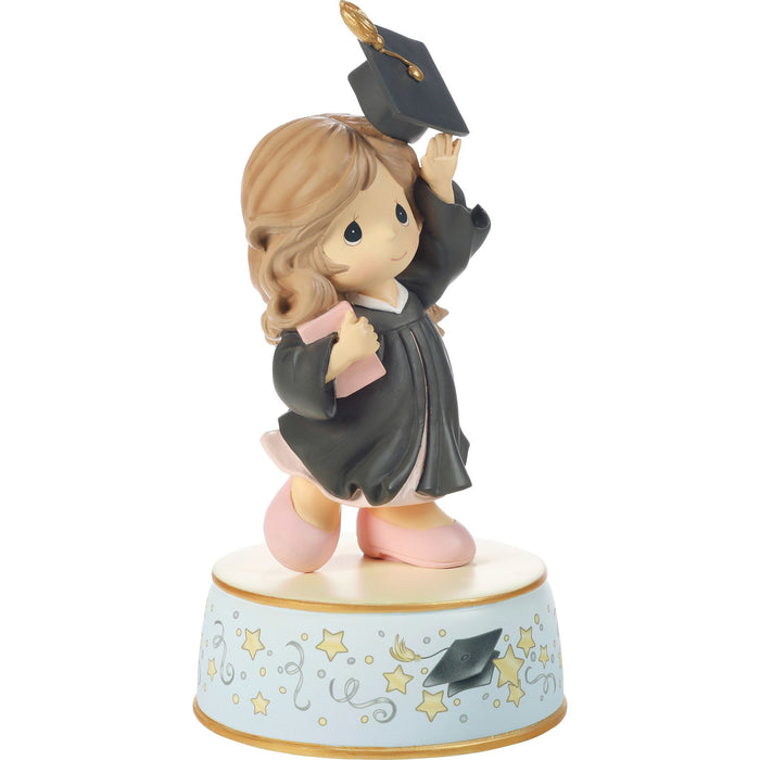 Grad Brun. Girl w Gown Musical