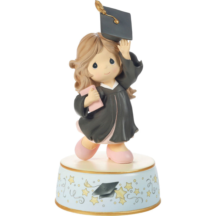 Grad Brun. Girl w Gown Musical
