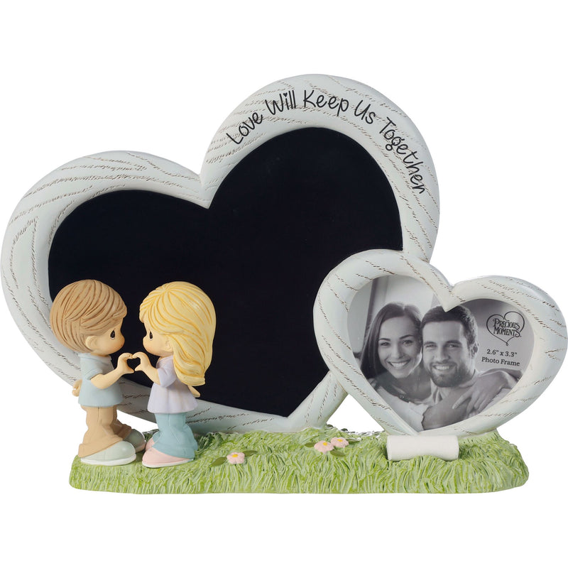 Heart Chalk Board Photo Frame
