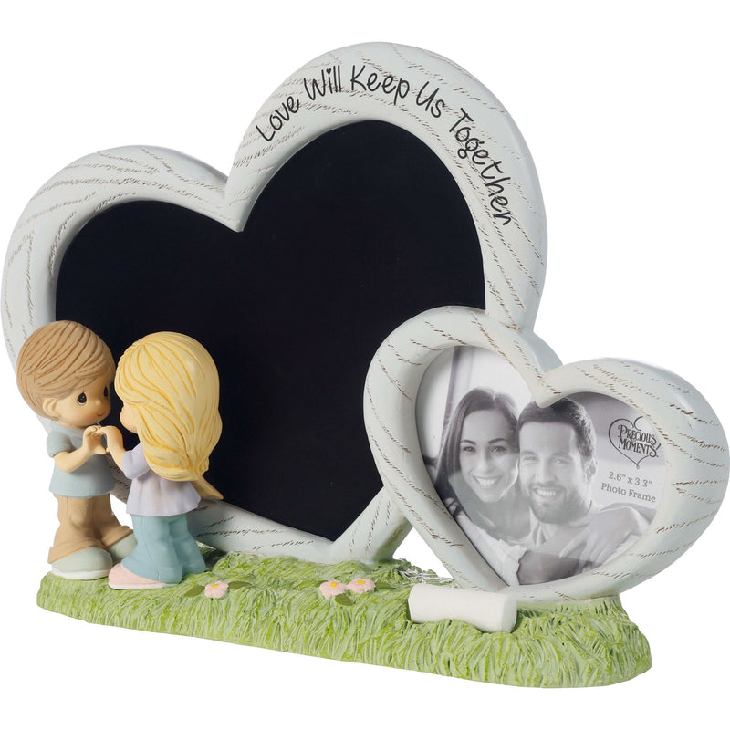 Heart Chalk Board Photo Frame