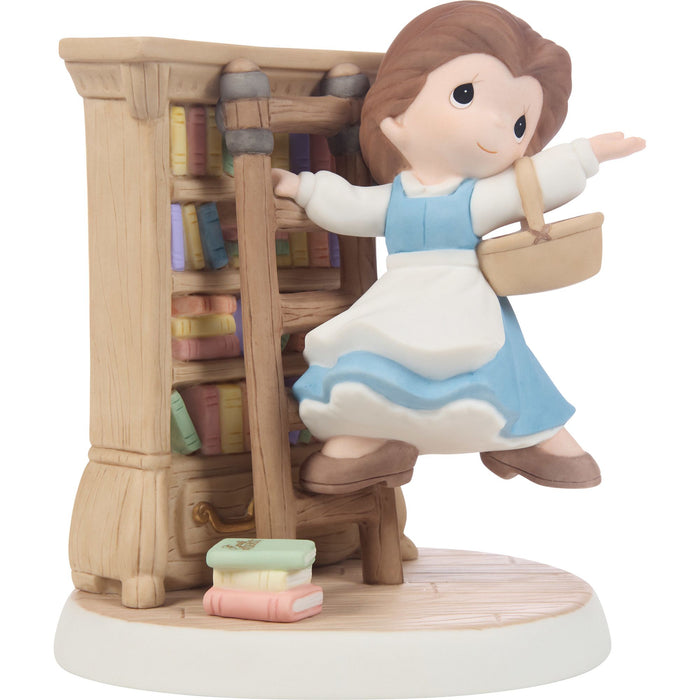 Belle In Library On Ladder Fig