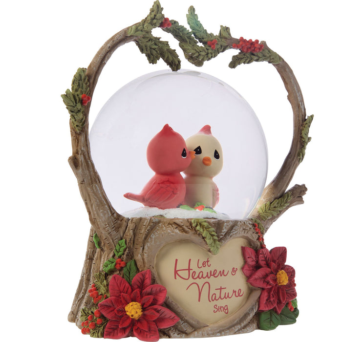Cardinal Cpl Musicl Snow Globe