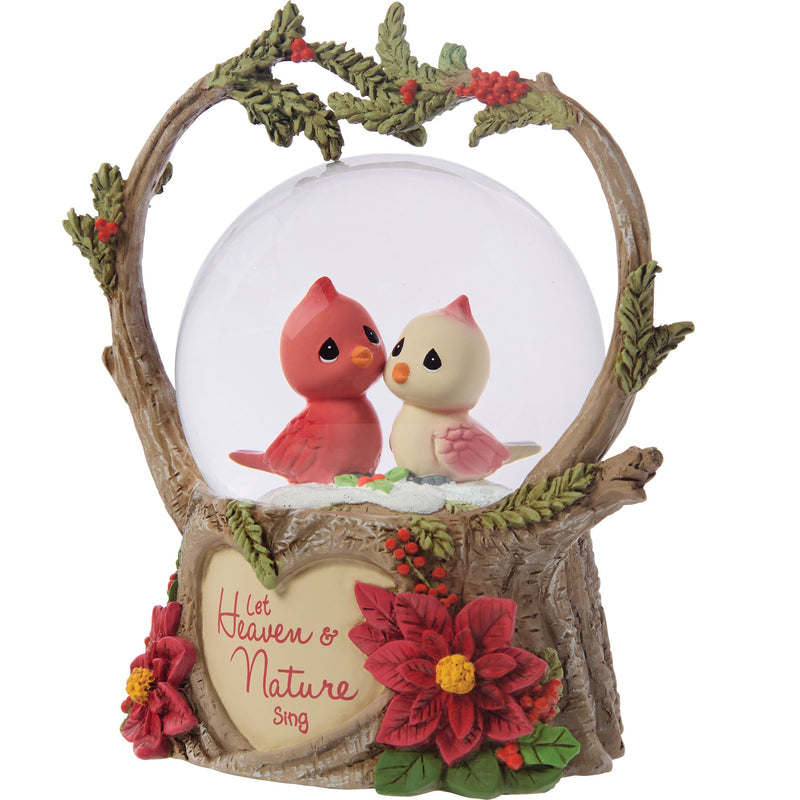 Cardinal Cpl Musicl Snow Globe