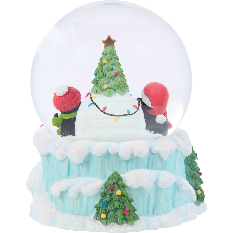 Penguins With Igloo Snow Globe