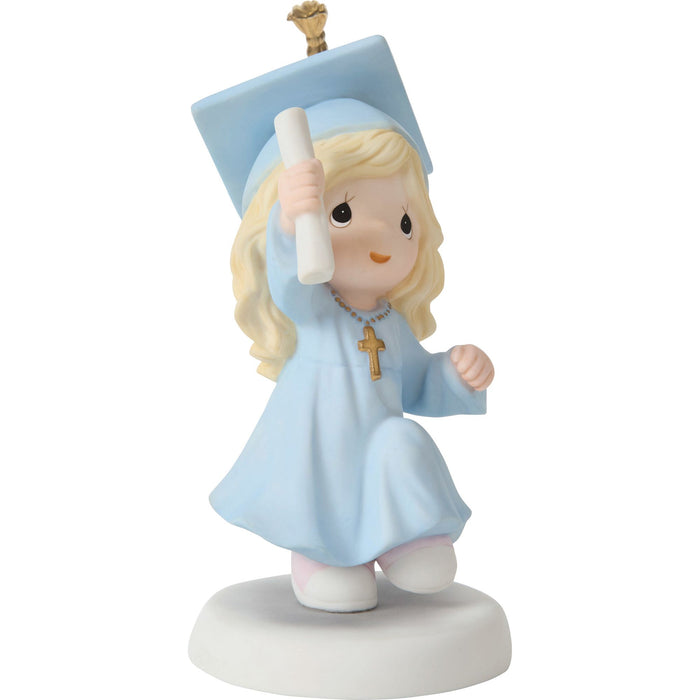Grad Girl With Cross Figurine